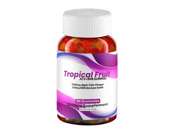 Tropical Fruit ACV+BHB Gummies - 1 Bottle